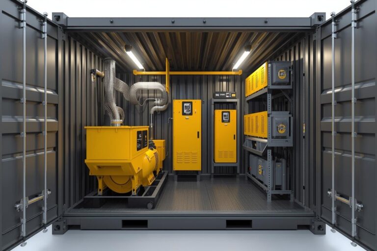 10ft Container Customized to House Generators and Equipment - Four Sons Logistics