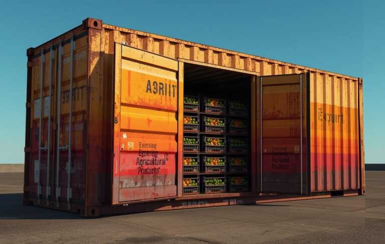 20ft Shipping Container Used for Exporting Agricultural Products - Four Sons Logistics