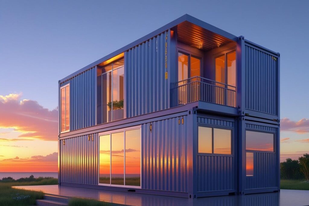 Containers Turned Residential House - Four Sons Logistics