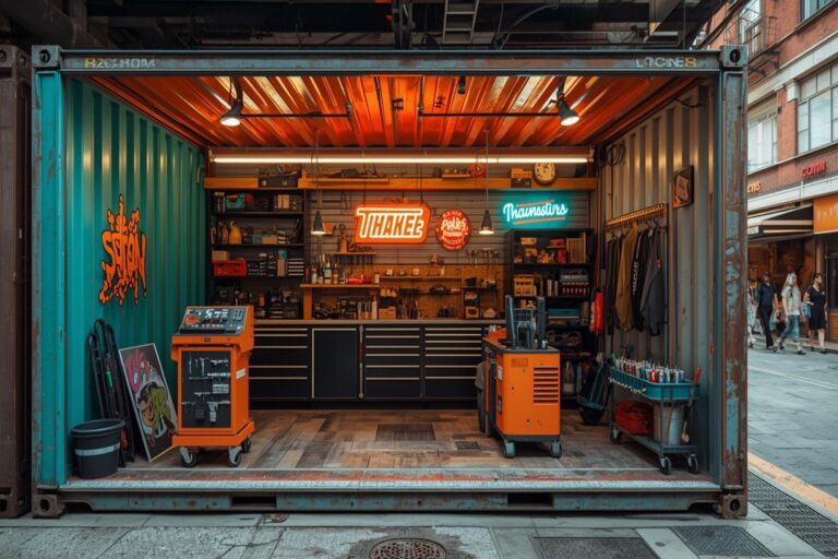 Shipping Container Repair Shop - Four Sons Logistics