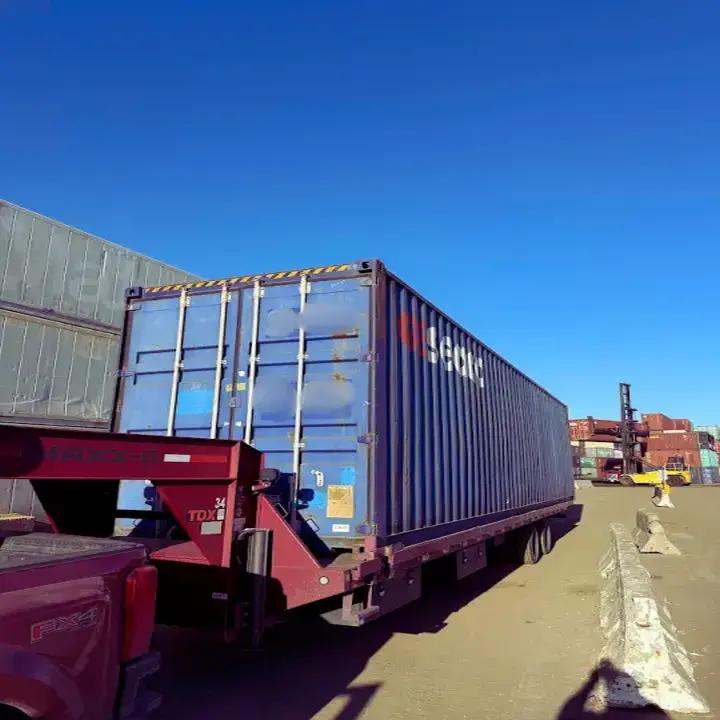 40ft HC Shipping Container Delivery in Long Beach, CA - Four Sons Logistics