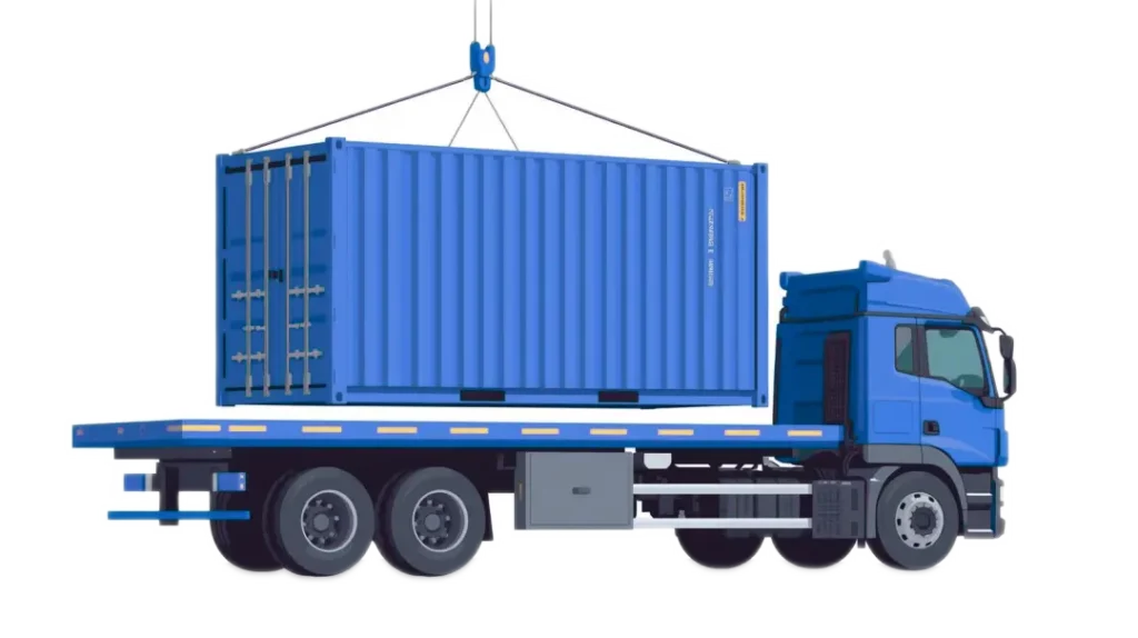 Shipping Container Delivered - Four Sons Logistics