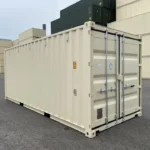Calgary, AB 20ft Standard Shipping Container Right Back Angle - Four Sons Logistics