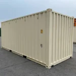 Calgary, AB 20ft Standard Shipping Container Right Front Angle - Four Sons Logistics