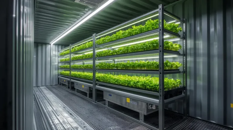 45ft Shipping Container Turned Into Indoor Farming - Four Sons Logistics