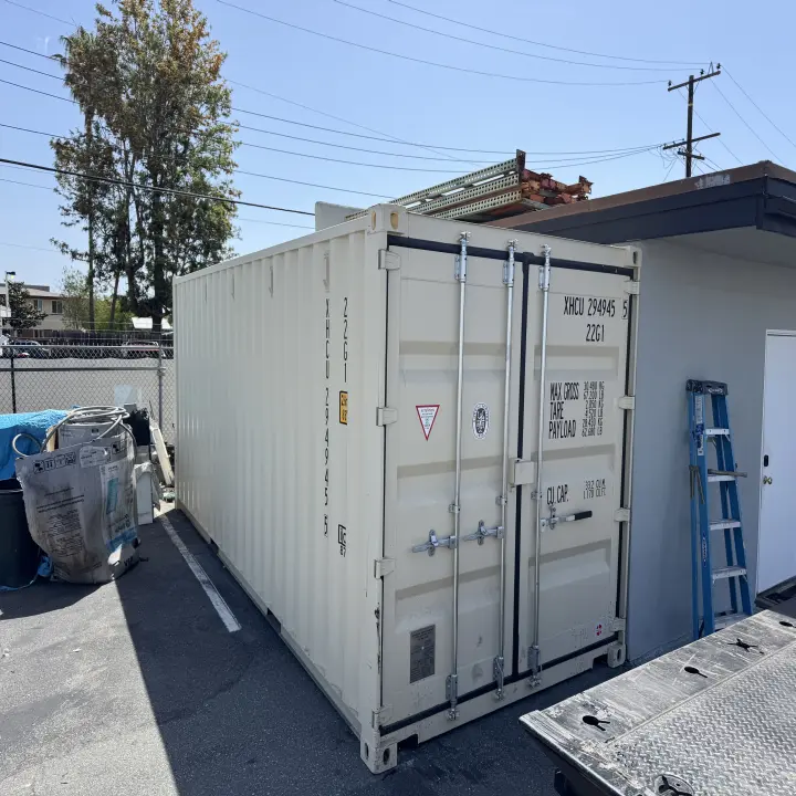 20ft Standard Container Delivered in Costa Mesa, CA - Four Sons Logistics