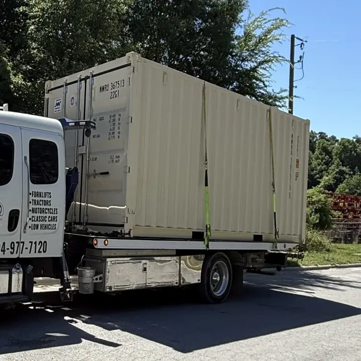 20ft Standard Shipping Container Delivered in Monroe, NC - Four Sons Logistics
