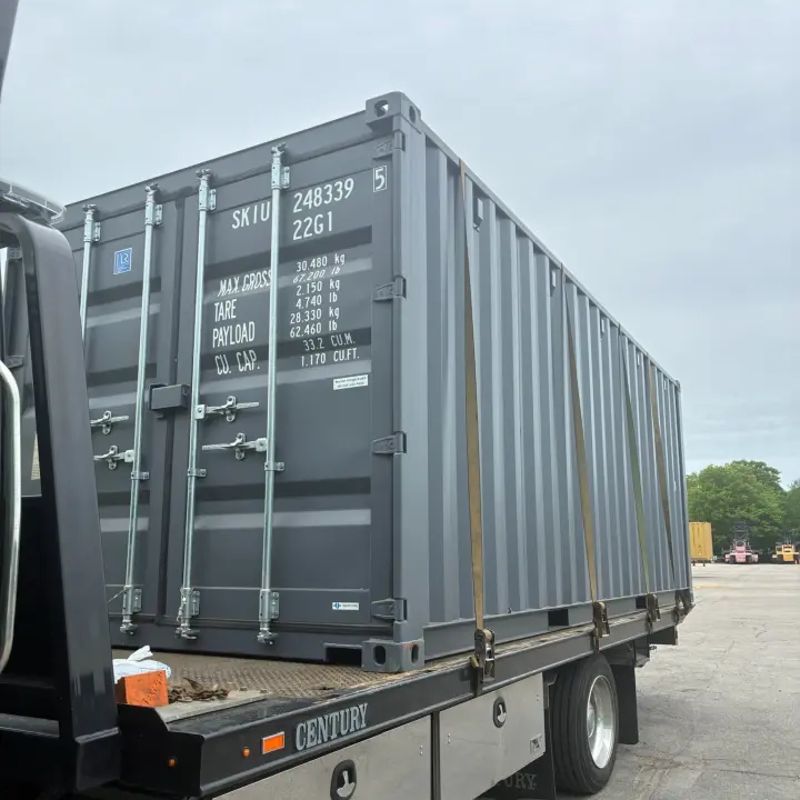 One Trip 20ft Standard Shipping Container Delivered in Memphis, TN - Four Sons Logistics