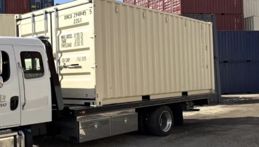 20ft Standard Container Delivery in Costa Mesa, CA - Four Sons Logistics
