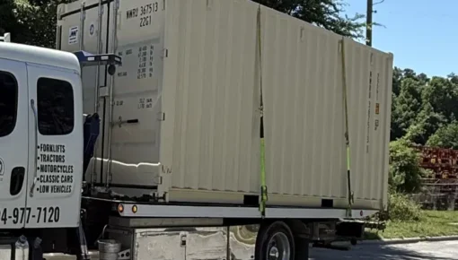 20ft Standard Shipping Container Delivered in Monroe, NC - Four Sons Logistics