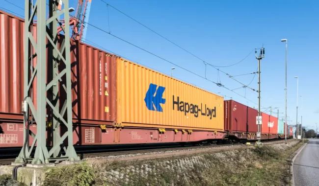 Shipping Containers Used to Transport Products via Railway - Four Sons Logistics